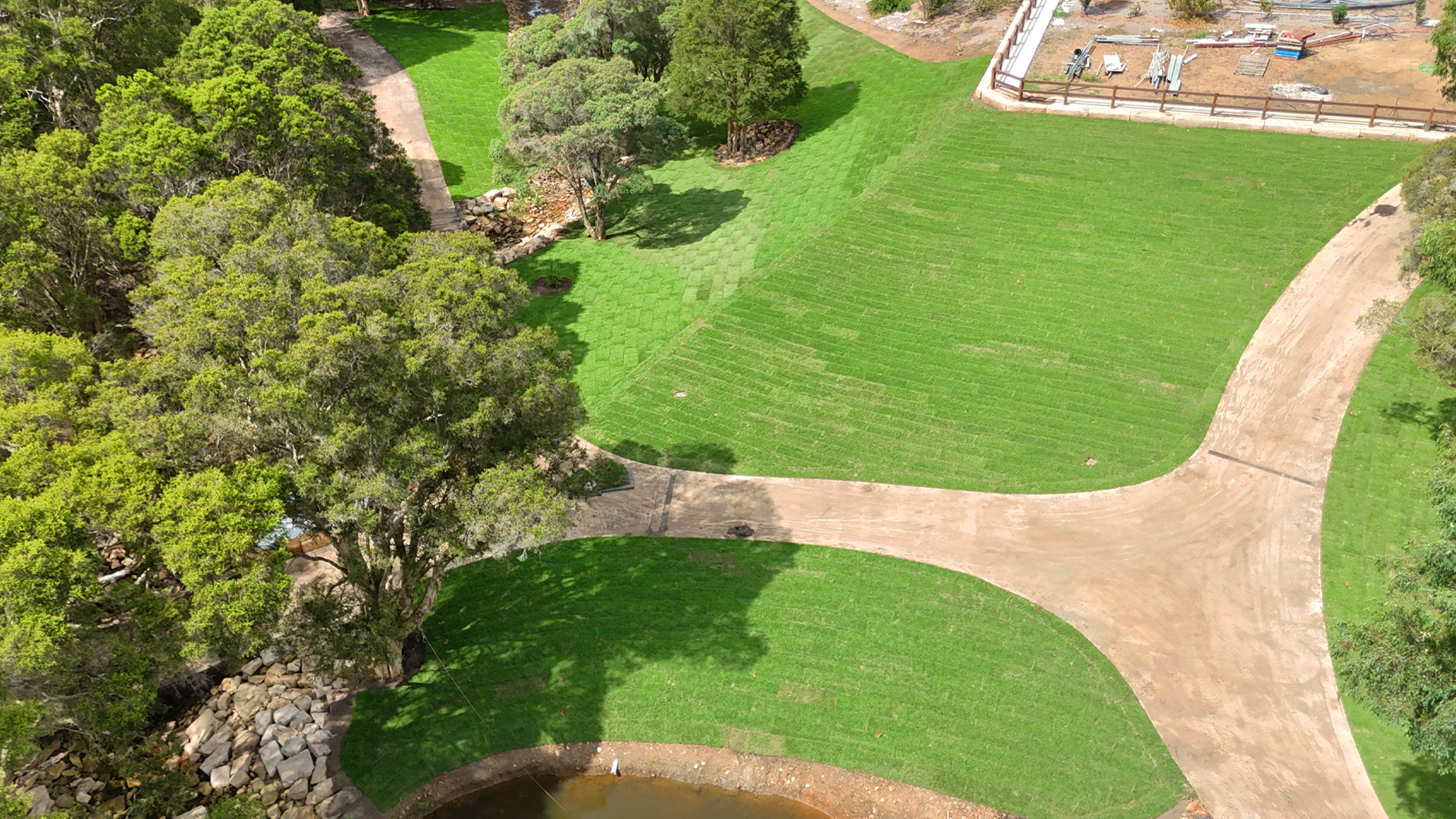 Complete Installation of Zoysia Australis Grass at Windsor Downs