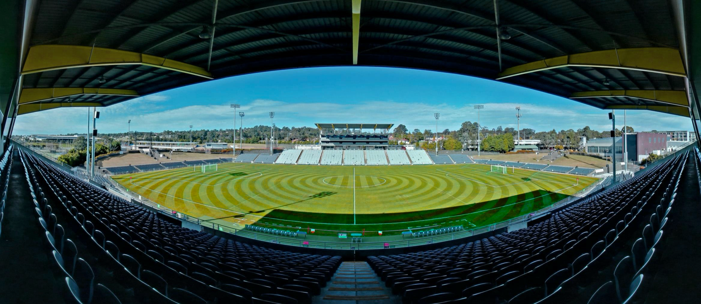 Fresh Installed Turf at the Campbelltown Sports Stadium