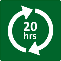 XtraGrass Can Last Up to 20 hours per week 