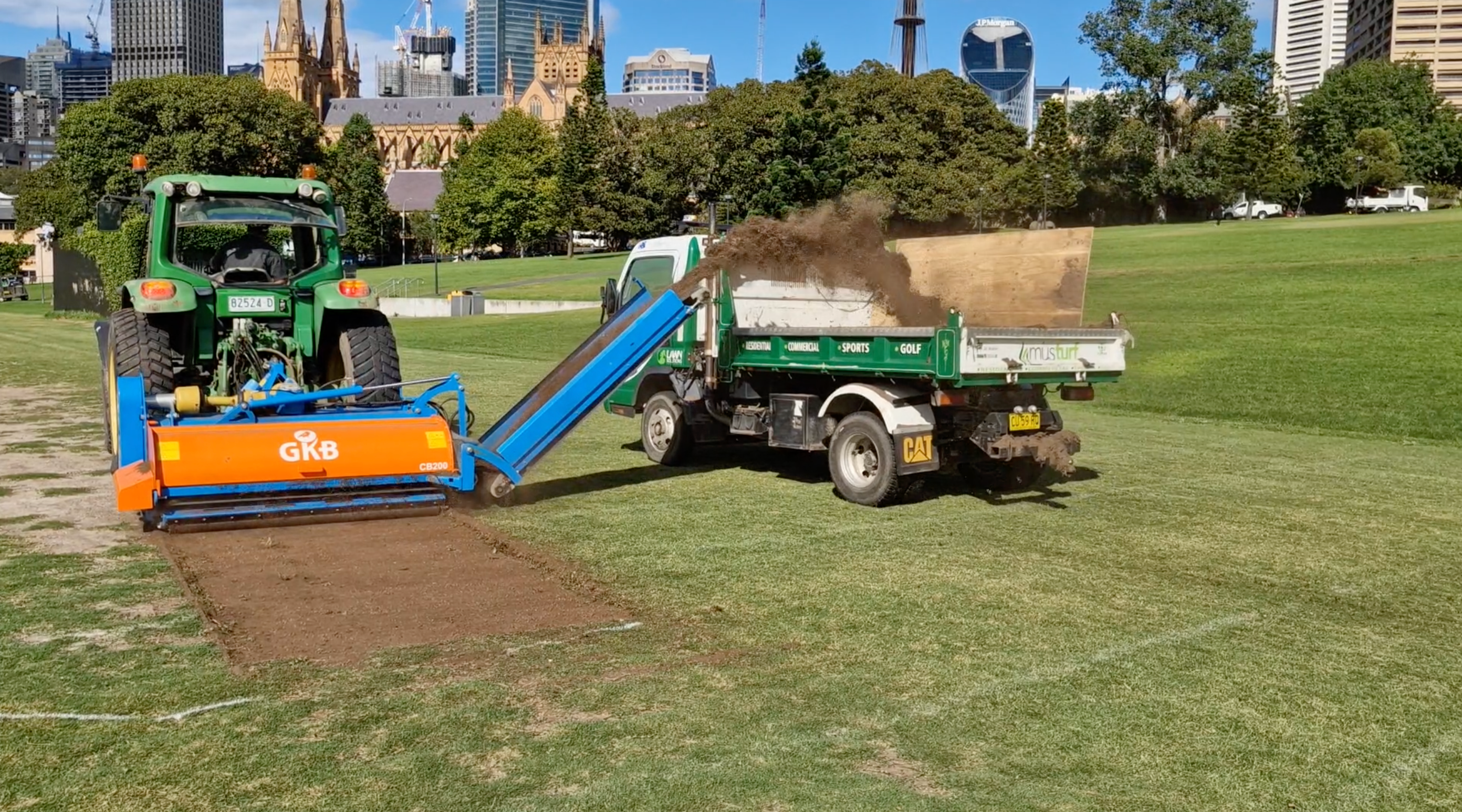 Turf Renovation Field top making